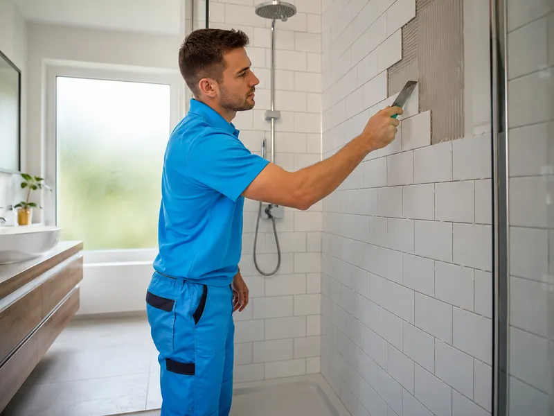 Custom shower installation