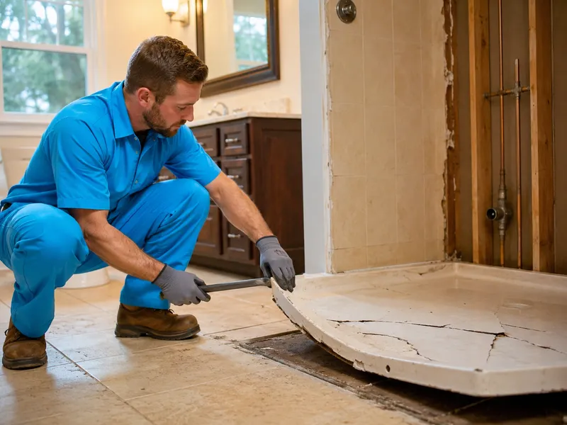 Shower pan replacement