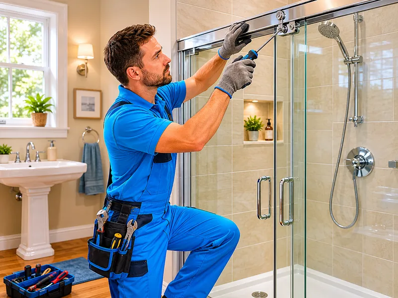 Shower enclosure installation