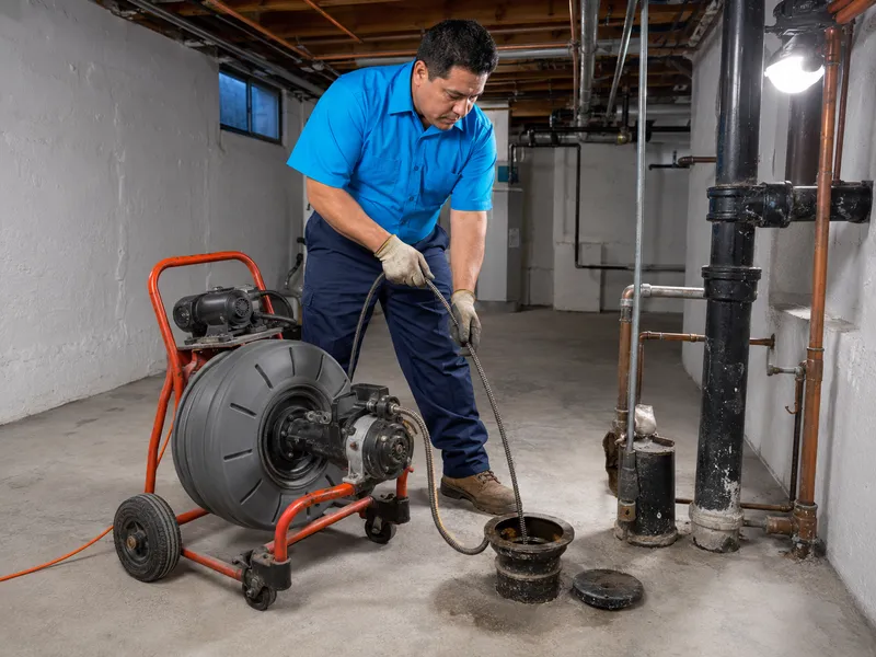 Main sewer line cleaning