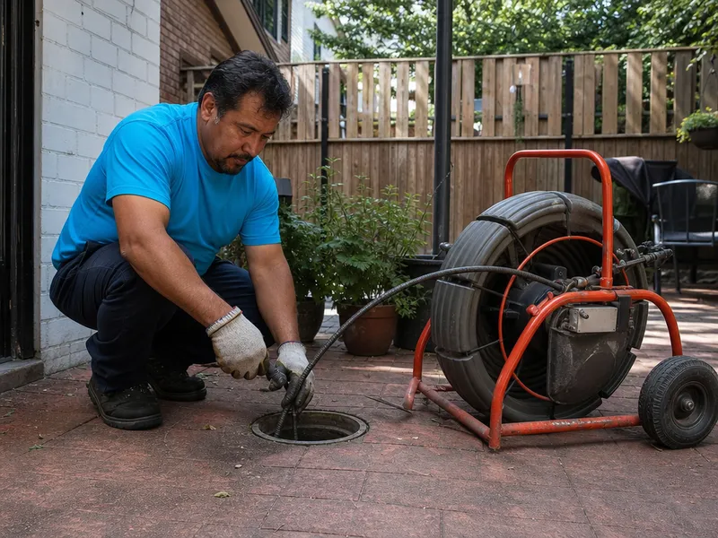 Tree root removal from sewer line