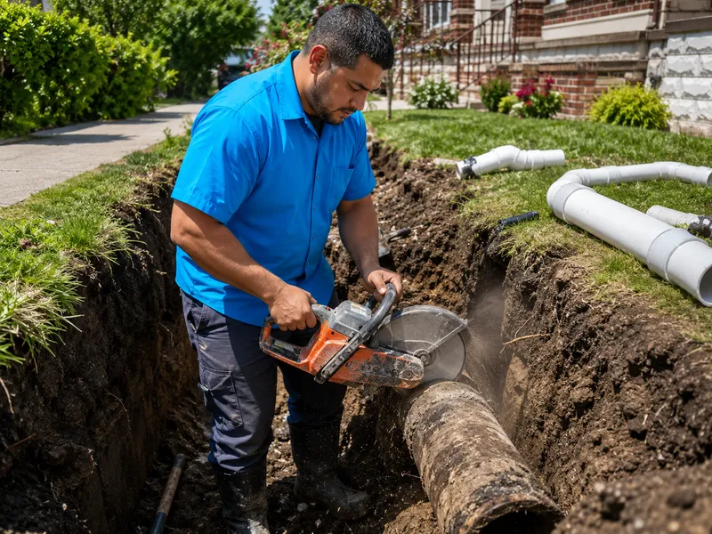 Sewer line repair and replacement