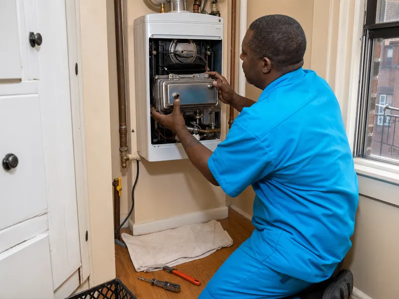 Tankless water heater, Bronx