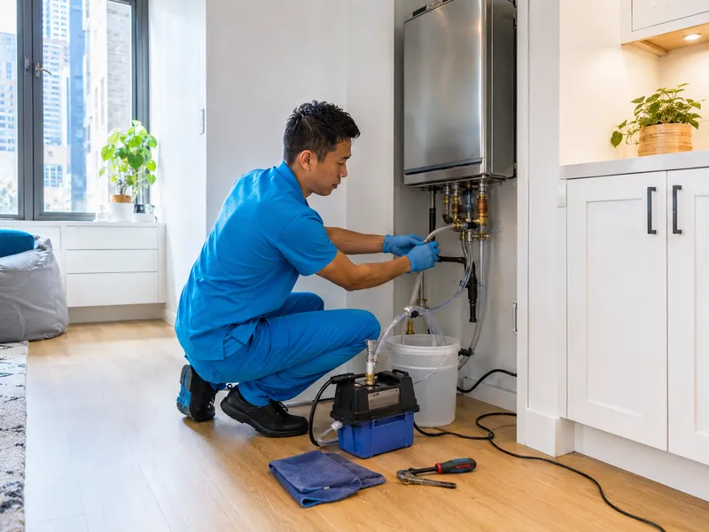 Tankless water heater, Manhattan