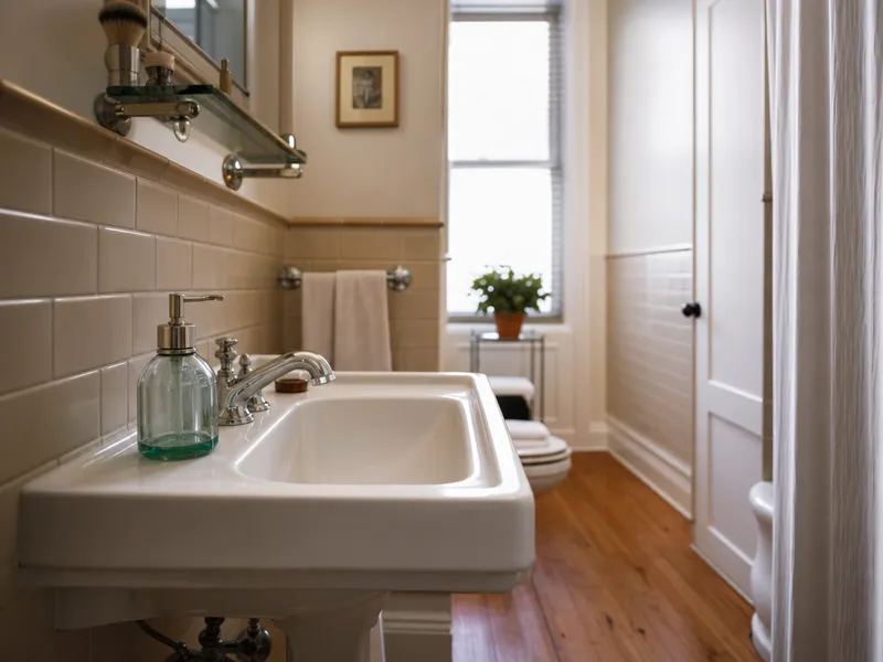 Bathroom sink, Manhattan condo