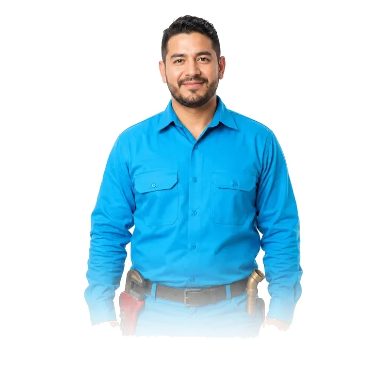 Tankless Water Heater Maintenance technician portrait