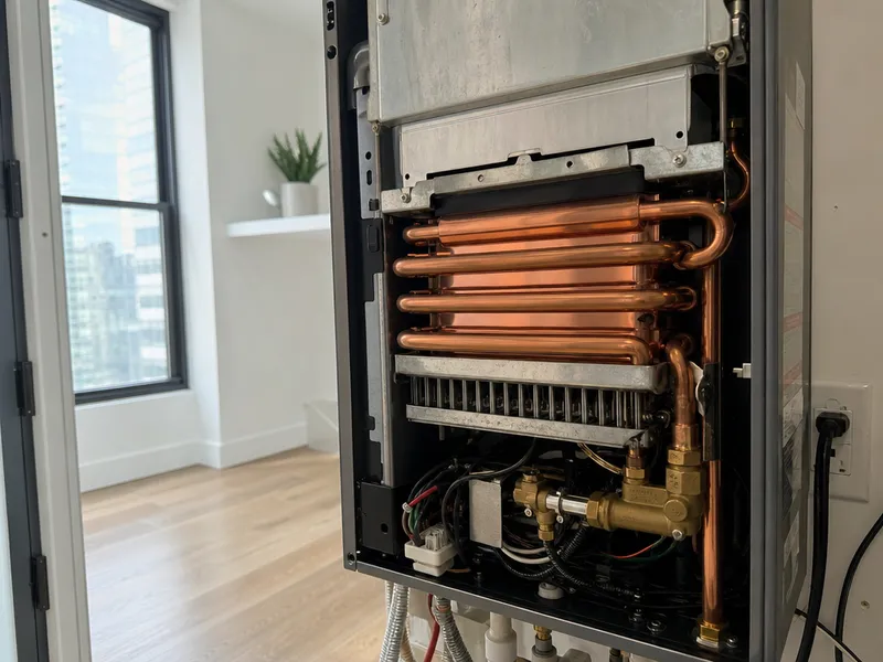 Navien tankless, Manhattan high-rise