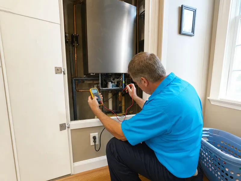 Rinnai tankless, Queens townhouse