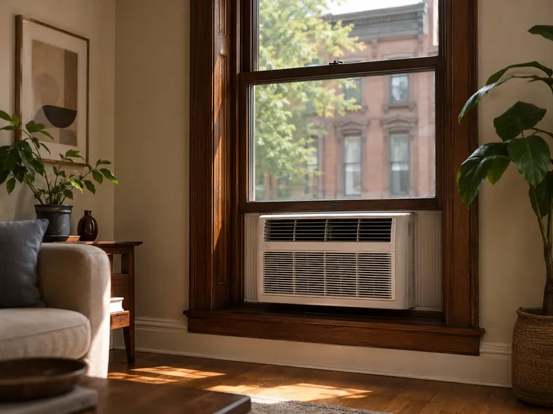 Window AC with heat pump — 8,000–12,000 BTU