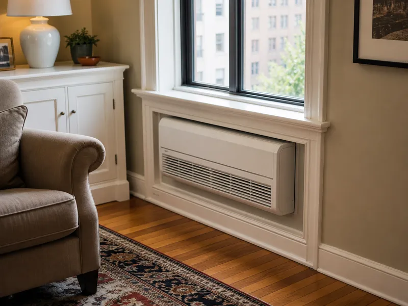 Through-wall mini-split in pre-war Manhattan apartment