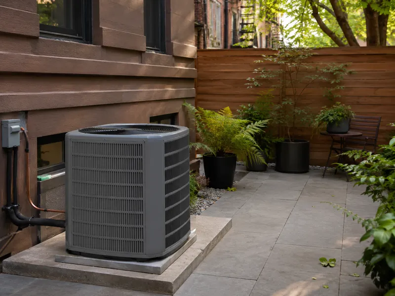 Carrier high-efficiency central AC, 3-ton