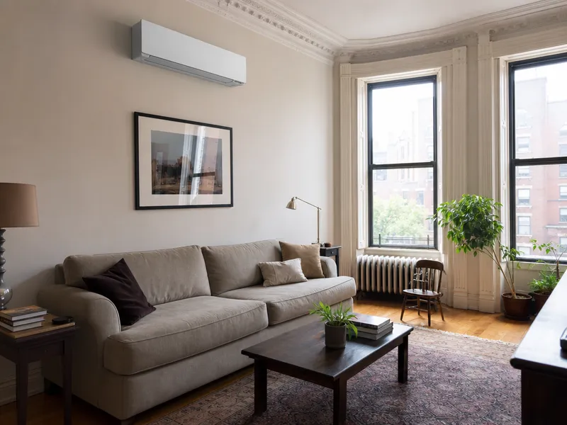 Ductless retrofit, pre-war building