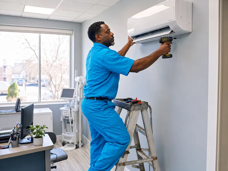 Ductless mini-split, Staten Island medical office