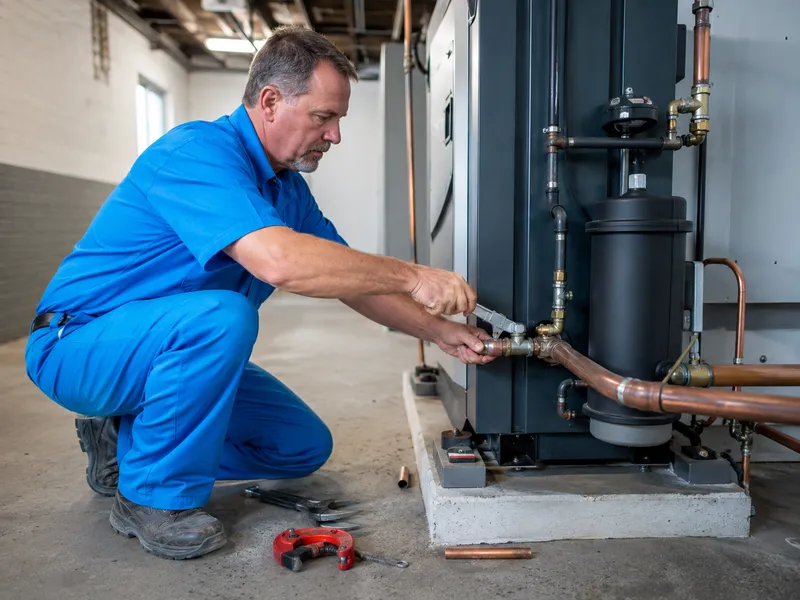 Boiler installation, Brooklyn warehouse