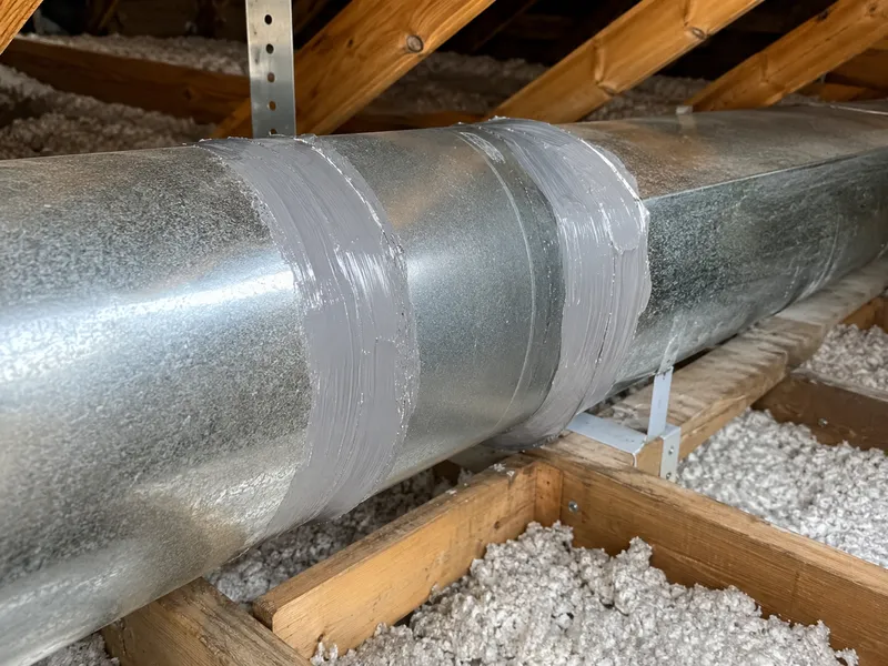 Duct sealing (aerosol or mastic)