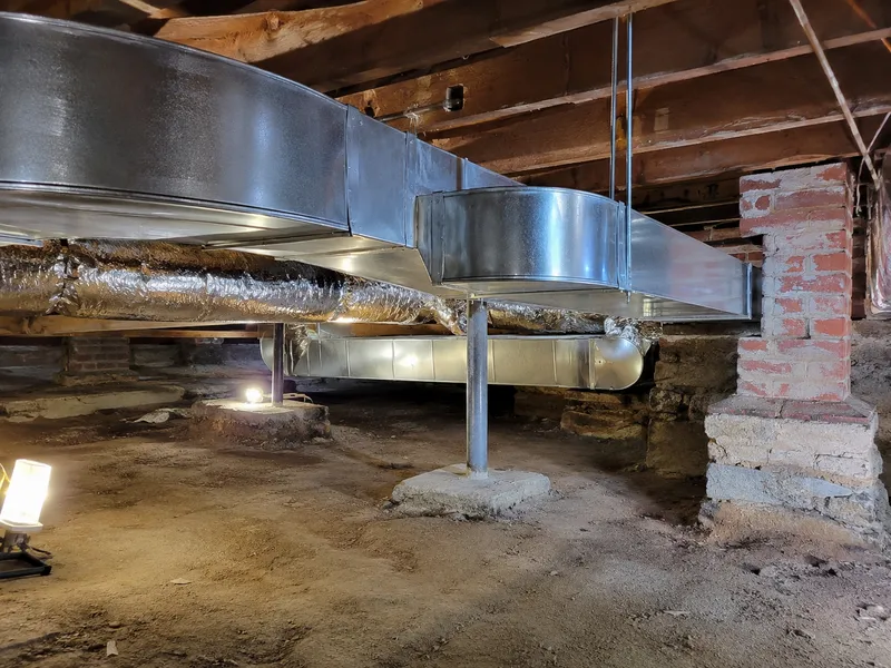 Duct retrofit for older buildings