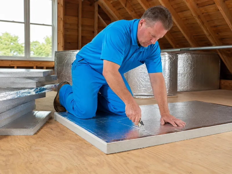 Fiberglass duct board