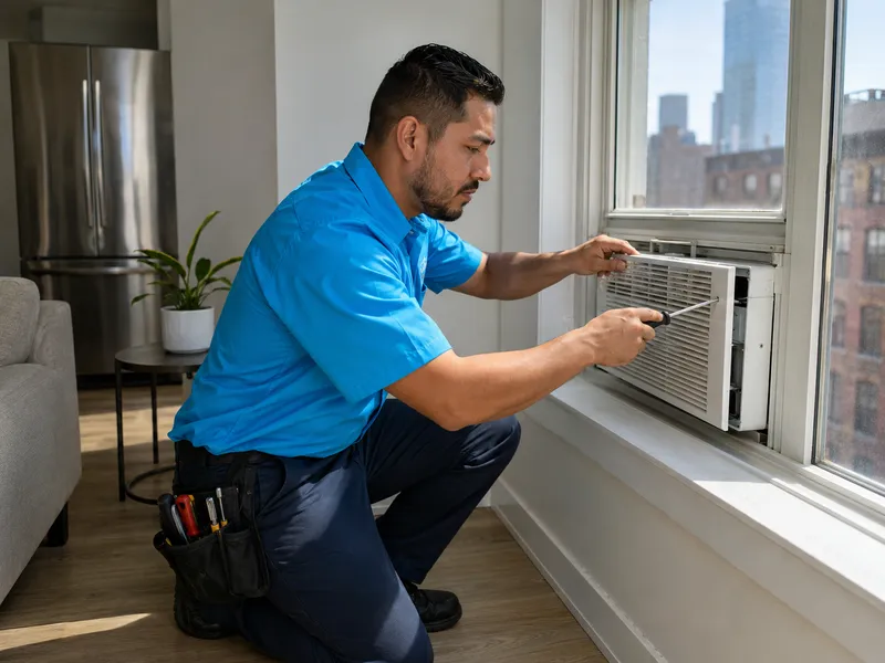 Window AC, Manhattan apartment