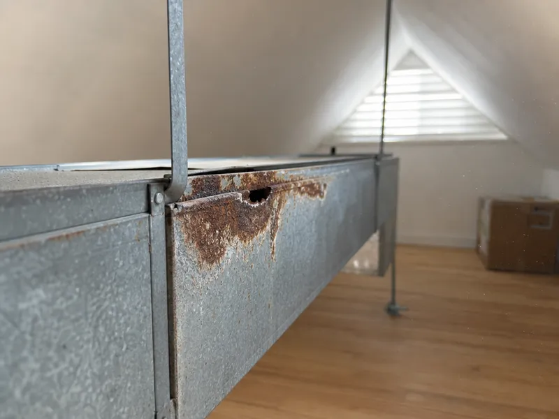 Bronx attic sheet metal duct