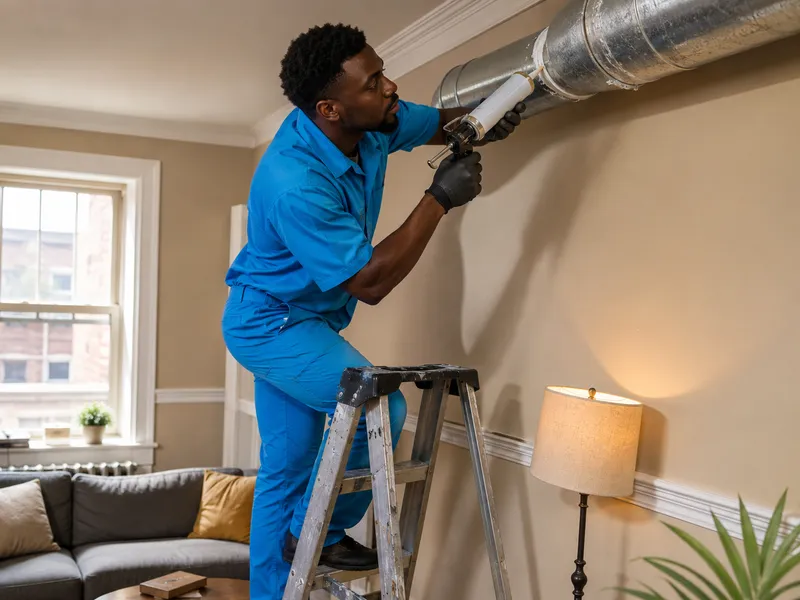 Park Slope apartment ductwork