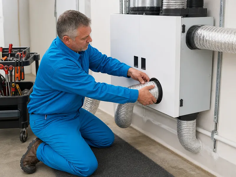 Whole-house ventilation system installation