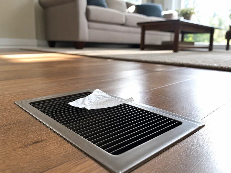 Supply vent — low airflow or whistling noise