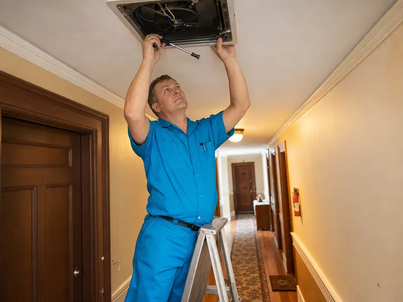Emergency exhaust fan, Queens apartment