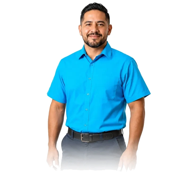 Air conditioning repair technician portrait
