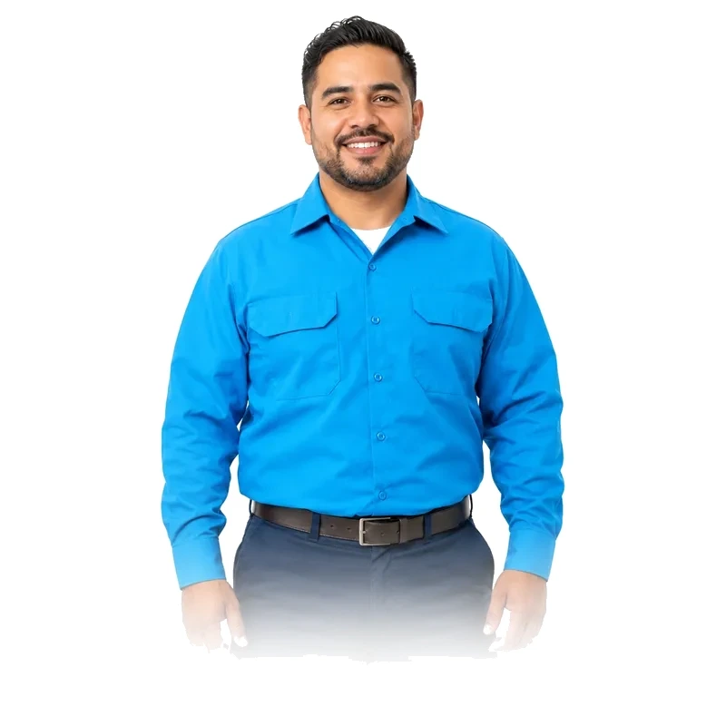 Air conditioning repair technician portrait