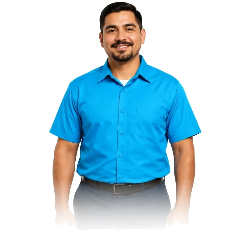 Refrigerator repair technician portrait