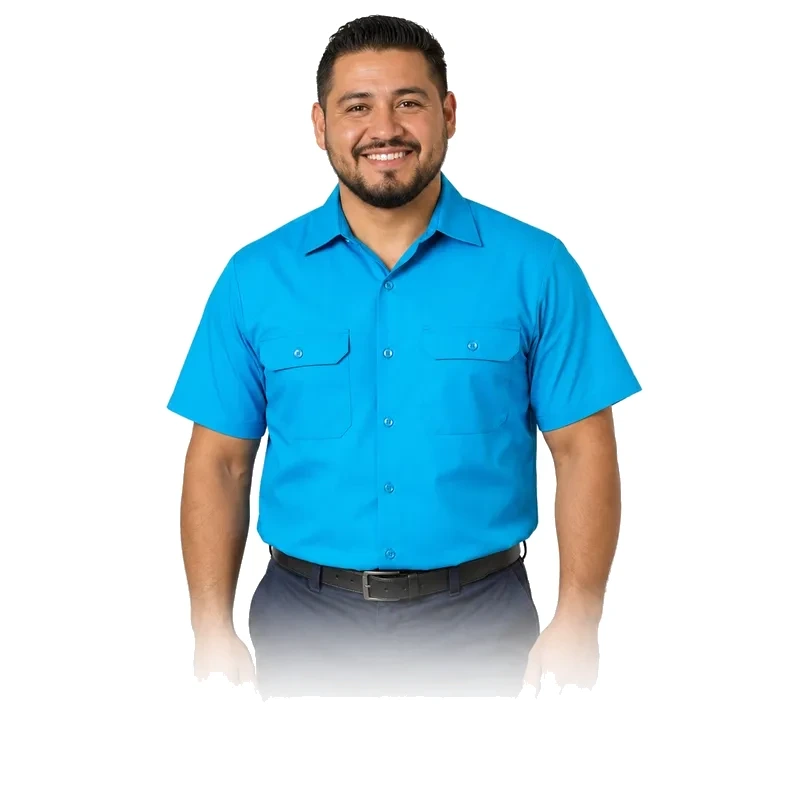 Refrigerator repair technician portrait