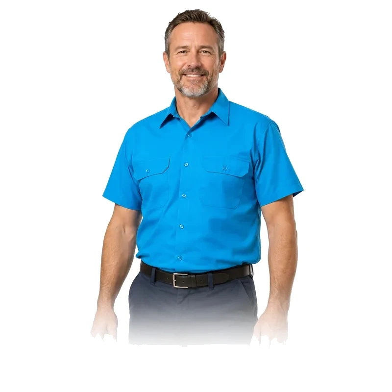 Refrigerator repair technician portrait