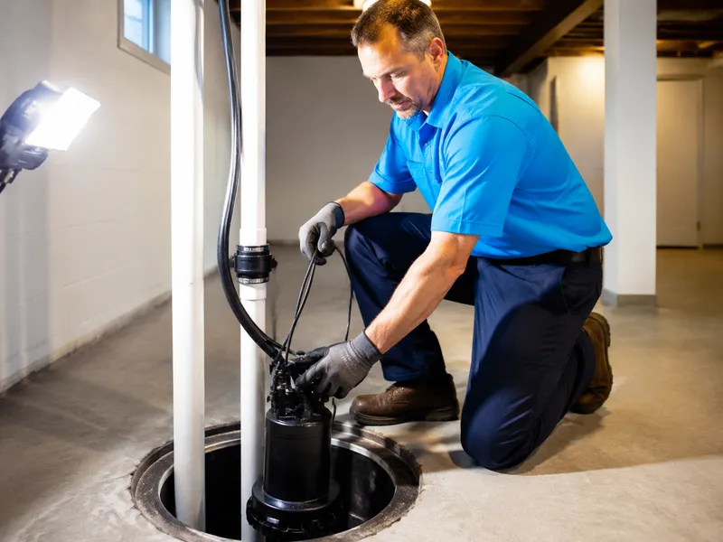 Sump pump service