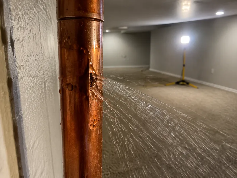 Burst pipe