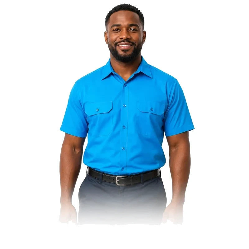 Washing machine repair technician portrait