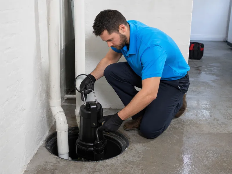 Sump pump installation