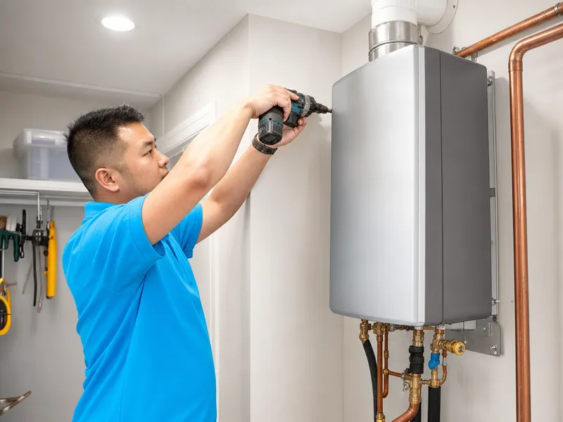 Water heater installation