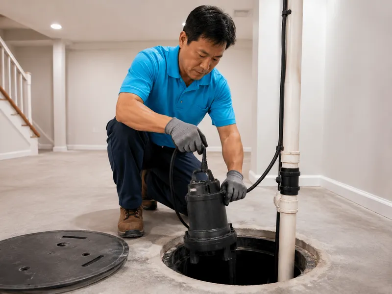 Sump pump service