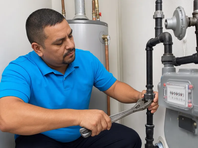Gas line repair