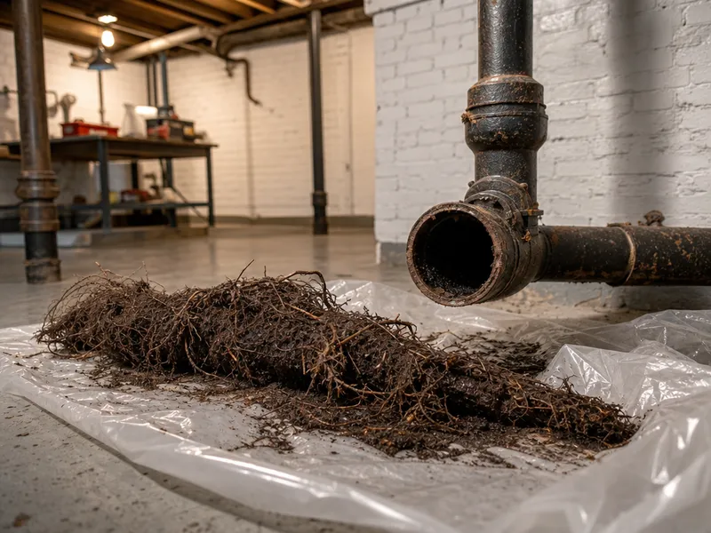 Main sewer line, Woodside