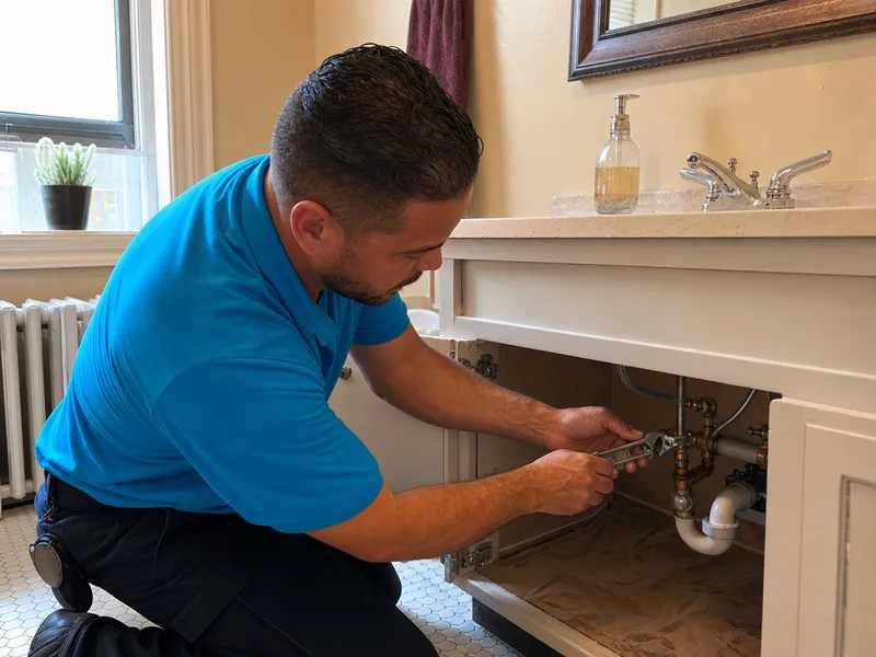 Bathroom faucet, Bronx apartment