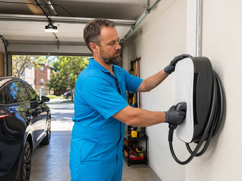 EV charger installation