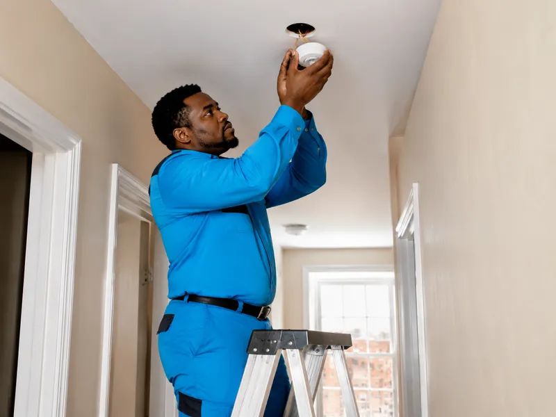 Smoke detector installation