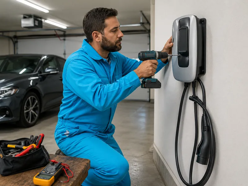 EV charger installation