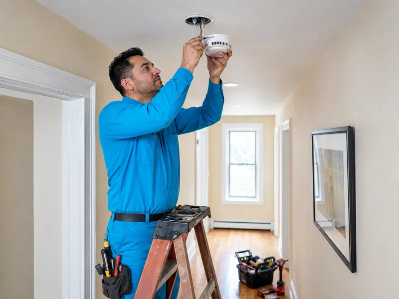 Smoke detector installation