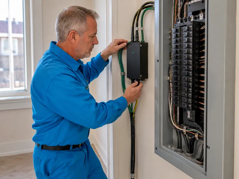 Surge protection installation