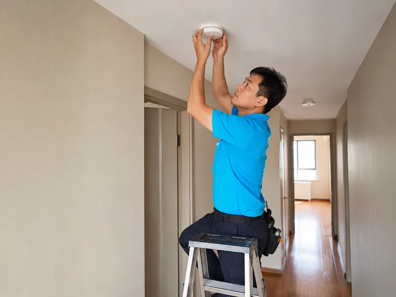 Smoke detector installation