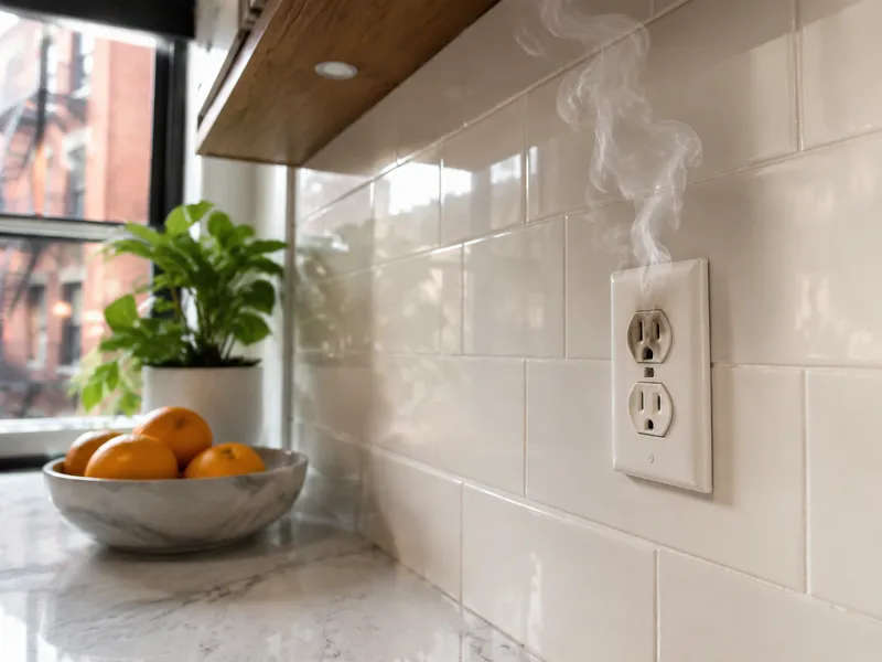 Burning smell from outlet
