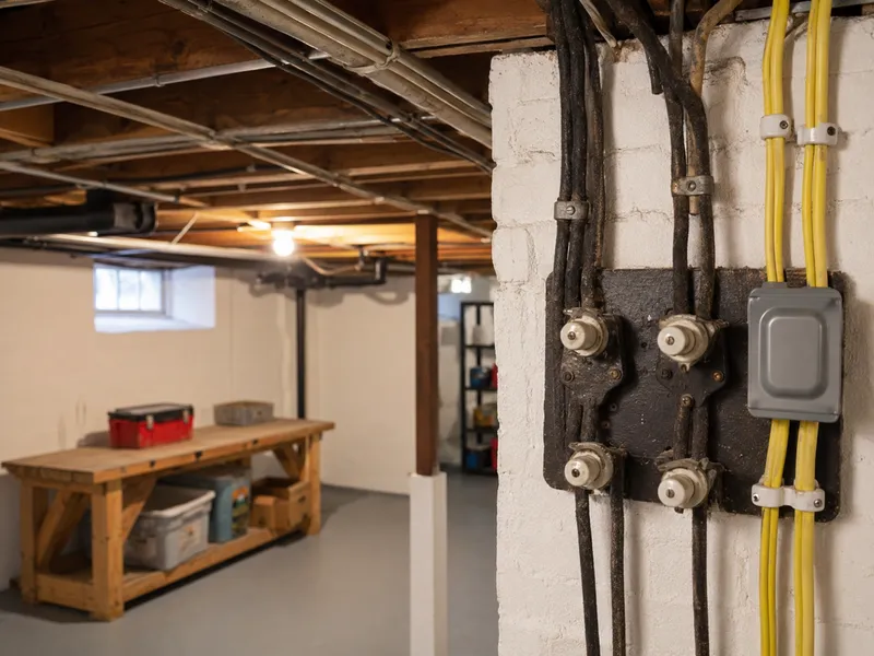 Belmont row house, knob-and-tube