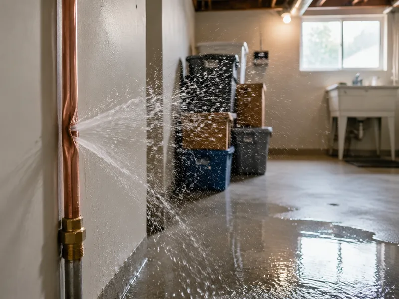 Burst pipe
